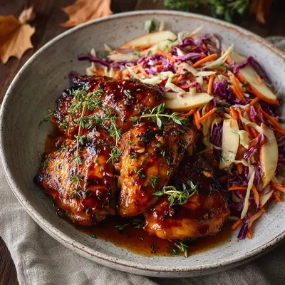 Sticky Apple Cider Chicken: My Autumn Favorite