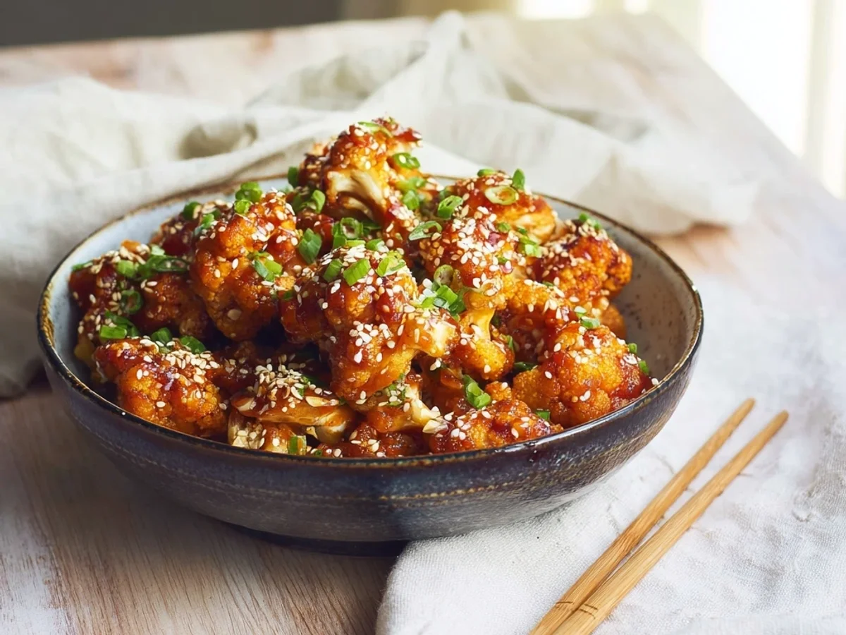 Sticky Sesame Cauliflower: Crispy, Sweet & Savory - Featured Image