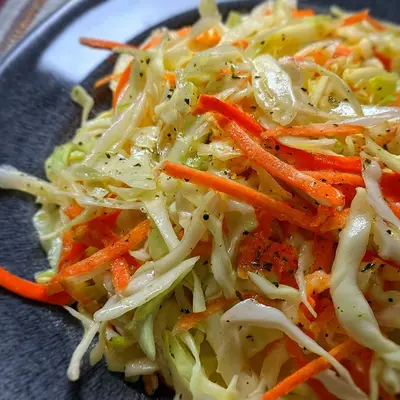 Tangy Classic Vinegar and Oil Coleslaw Recipe
