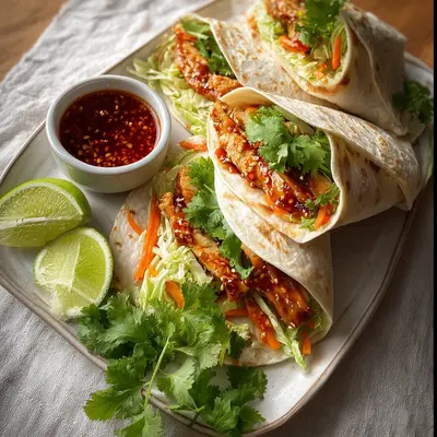 Tangy Sweet Chili Chicken Wraps: Fast & Flavorful Dinner