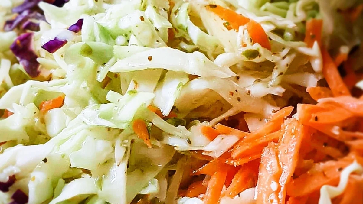 Tangy Vinegar Coleslaw: No Mayo Recipe