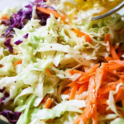 Tangy Vinegar Coleslaw: No Mayo Recipe