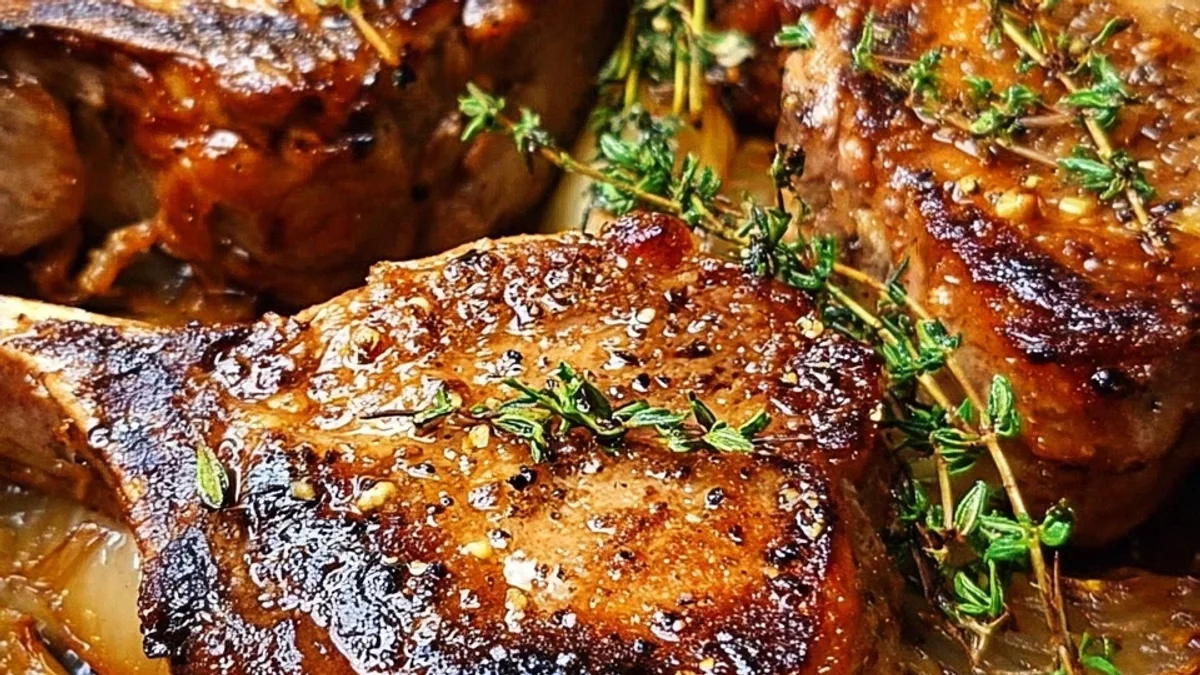 Tender Apple Butter Lamb Chops: Sweet-Savory Perfection