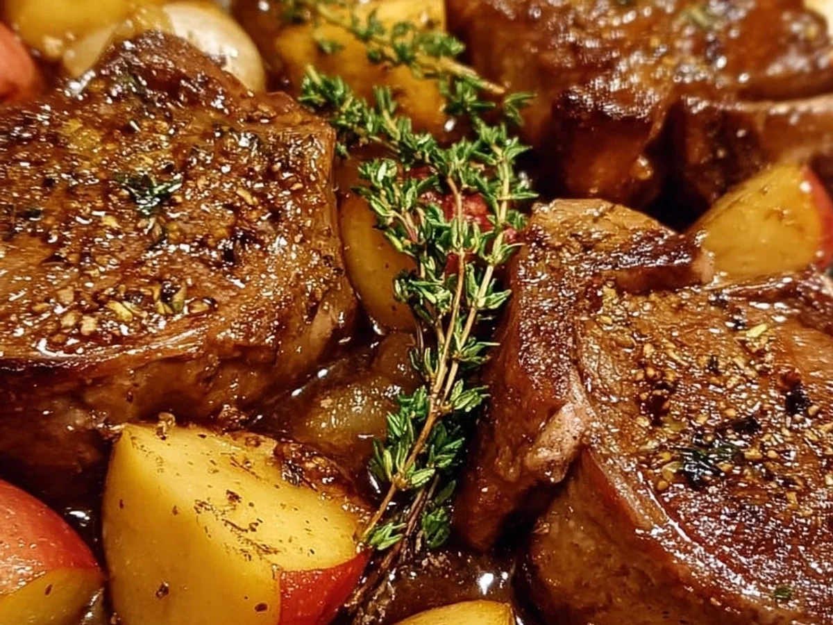 Tender Crock Pot Apple Lamb Chops: A Weeknight Delight - Featured Image
