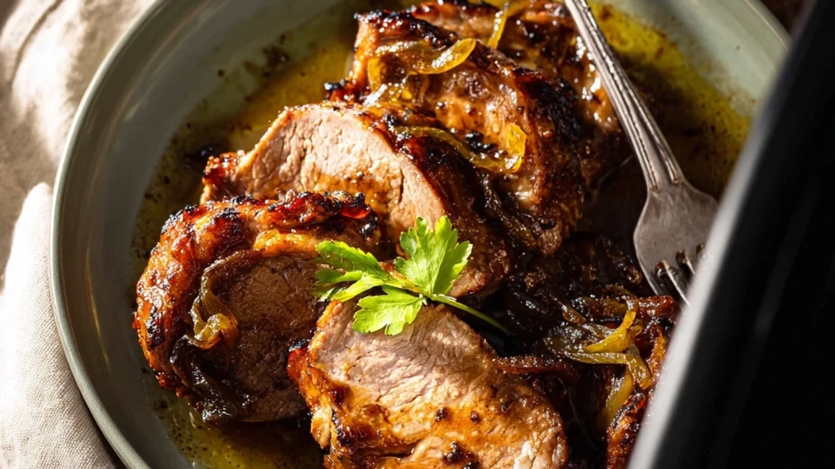 Tender Crock Pot Mississippi Lamb Chops