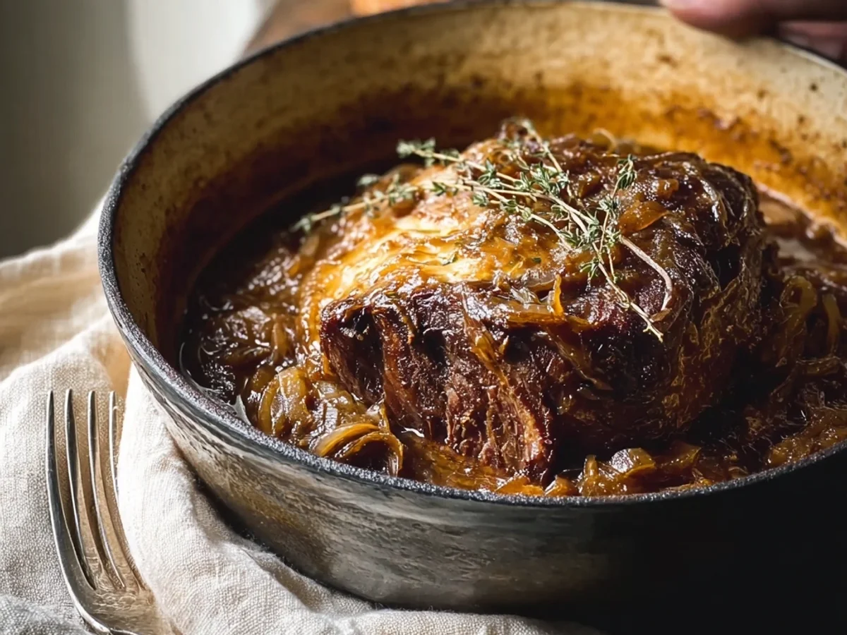Tender French Onion Pot Roast: A Cozy Supper - Featured Image
