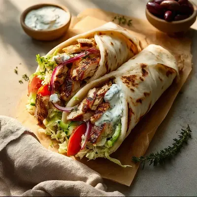 Tender Greek Chicken Gyros: A Taste of Home