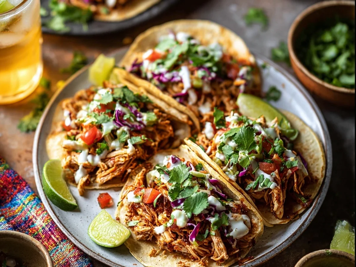 Tender Pulled Chicken Tacos Recipe: A Weeknight Favorite - Featured Image