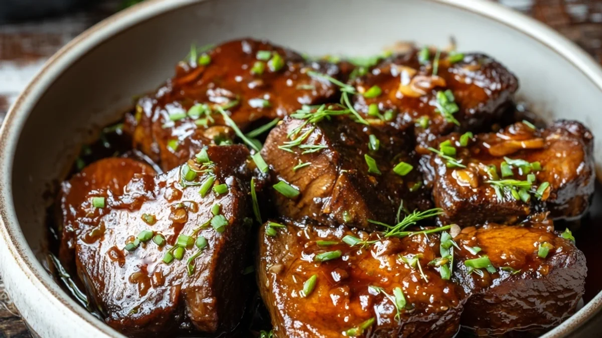 Tender Slow Cooker Honey Garlic Lamb Chops
