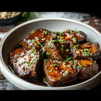 Tender Slow Cooker Honey Garlic Lamb Chops