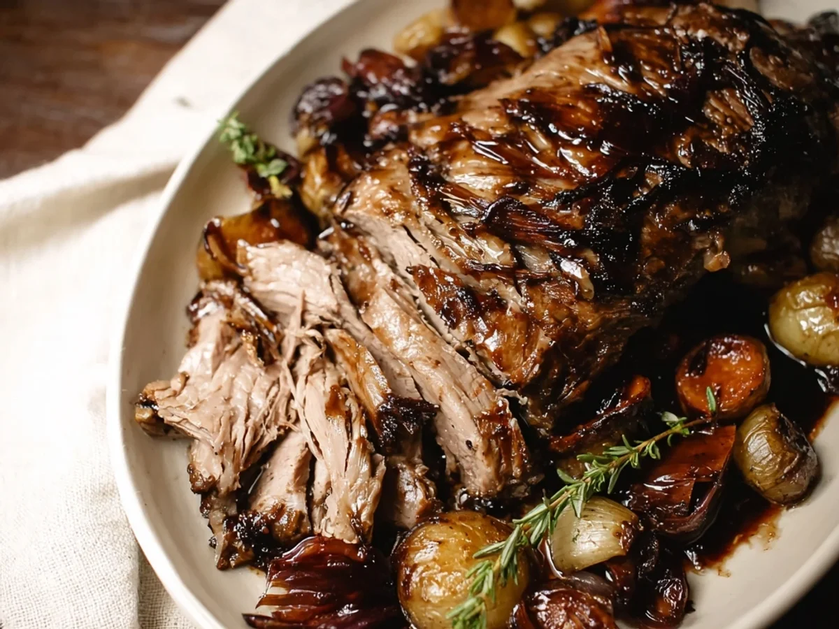 Tender Slow Cooker Lamb Tenderloin with Herbs - Featured Image