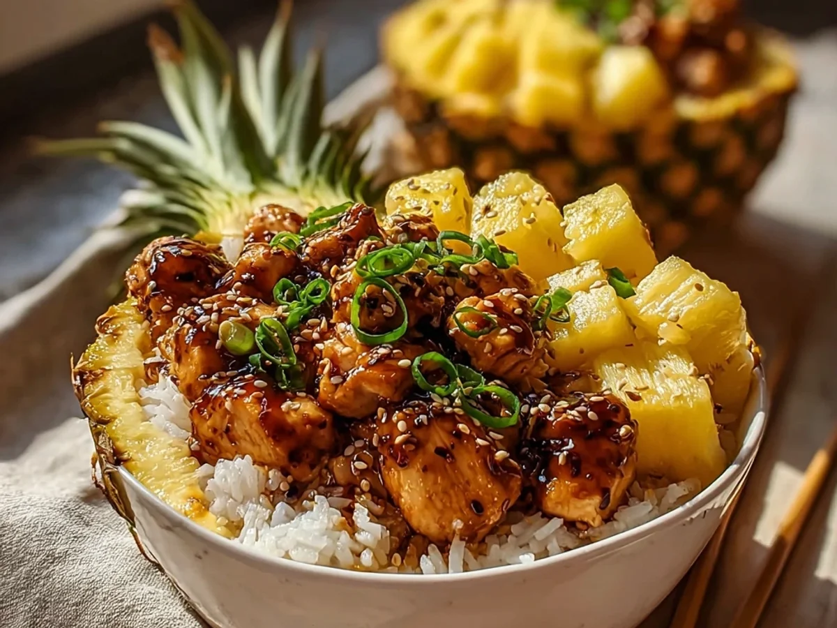 Teriyaki Chicken Pineapple Bowls: Sweet & Tangy - Featured Image