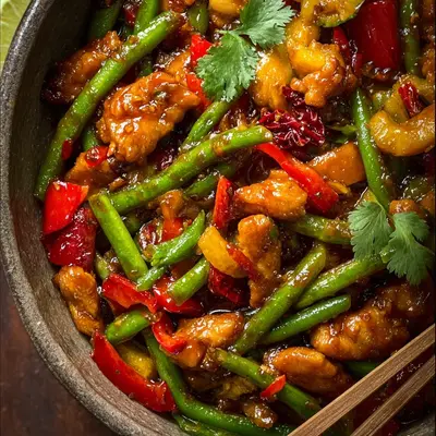 Vibrant Thai Chicken Stir Fry with Green Beans