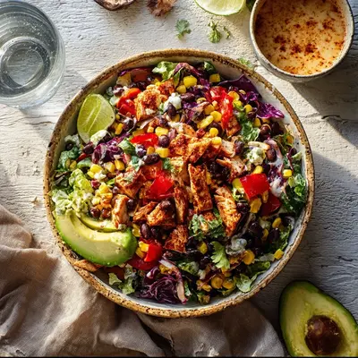 Zesty Chipotle Chicken Chopped Salad: Fresh & Flavorful